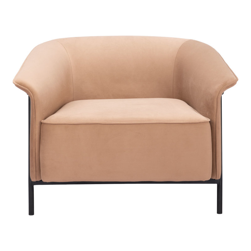 Fauteuil rembourré brun clair Gracie Mills