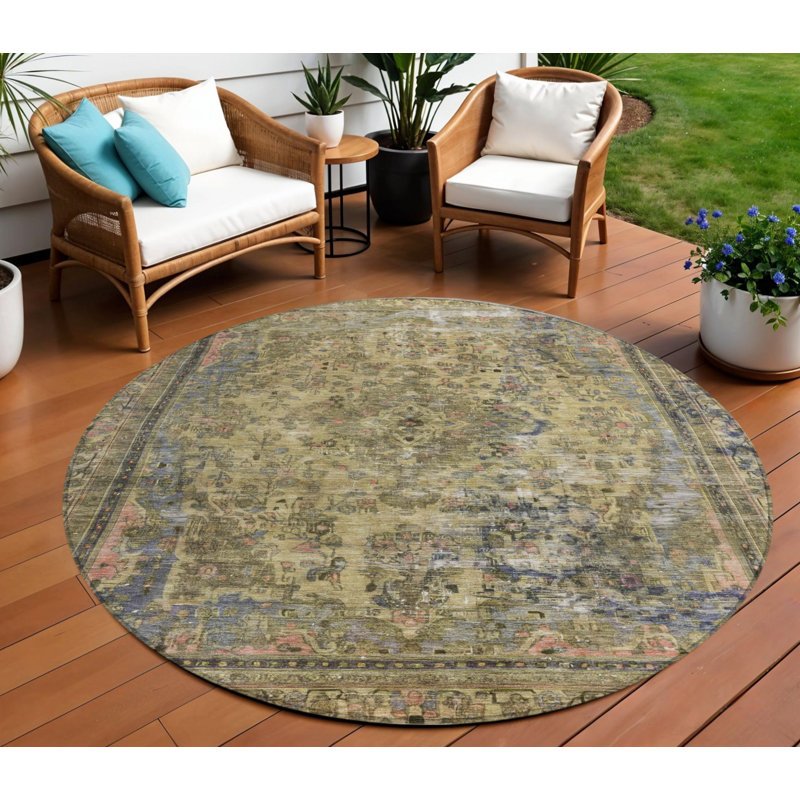 Tapis rond d'intérieur 8 po