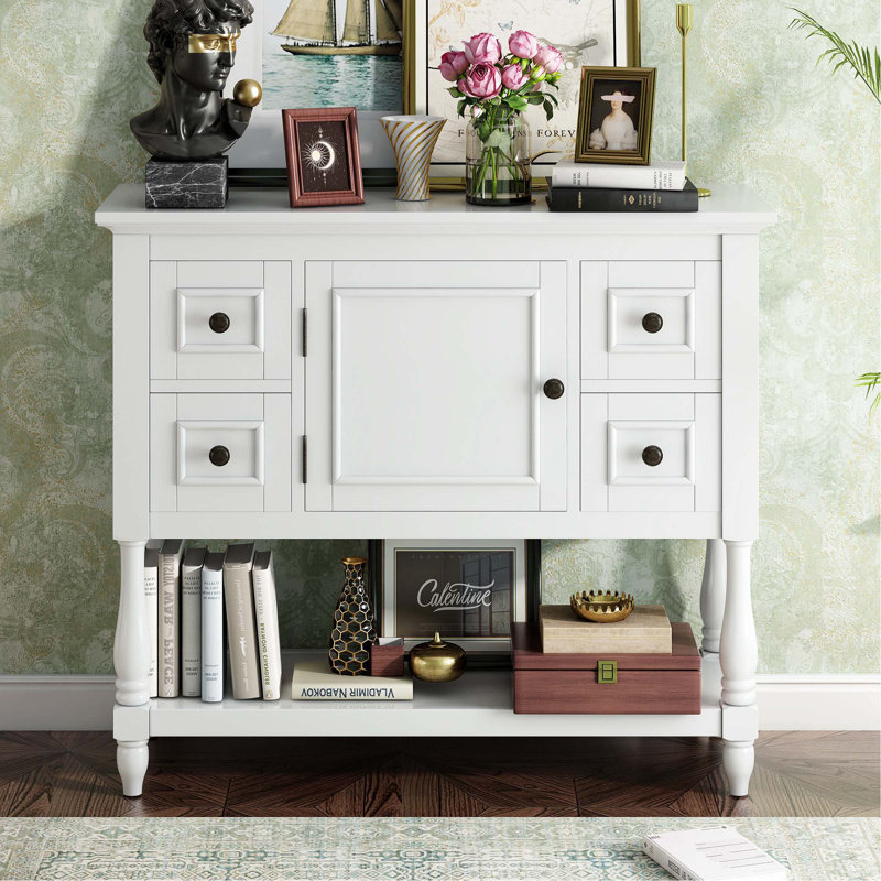 Console de 39,4 po Ailanny, Blanc