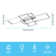 Canace 3-Light RectangleLED Flush Mount Ceiling Light