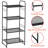 Thialvi 17.7'' W Steel Height -Adjustable Shelving Unit