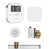 Blanc / chrome poli