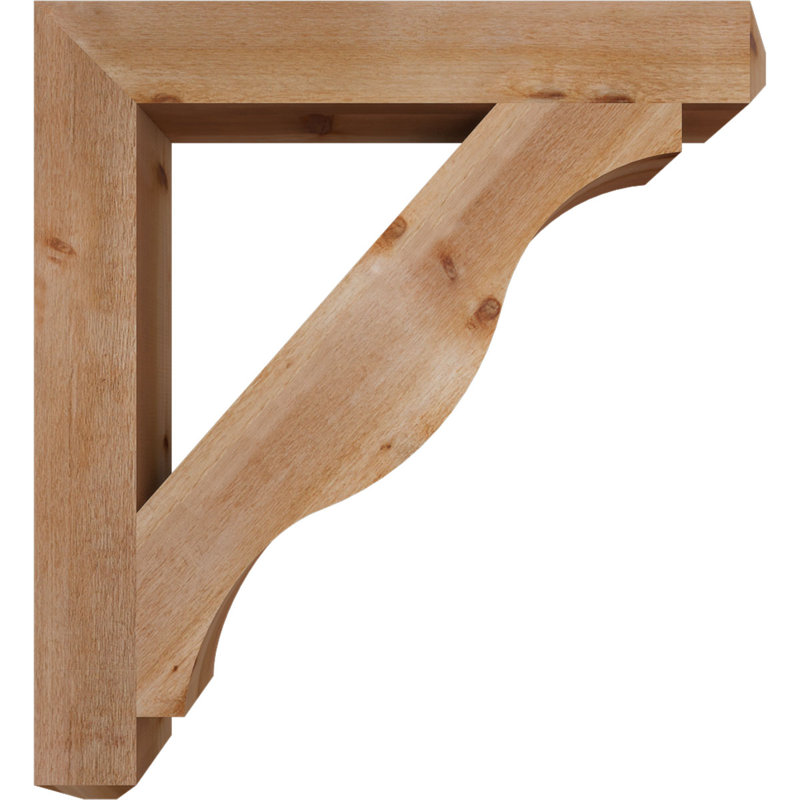 H 6 po x P 6 po Support en bois / corbeau, H 48 po x l 6 po x P 44 po, Cèdre rouge