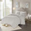 Ensemble de housse de couette en coton chenille capitonné de trois articles Laetitia-386561237-386561236