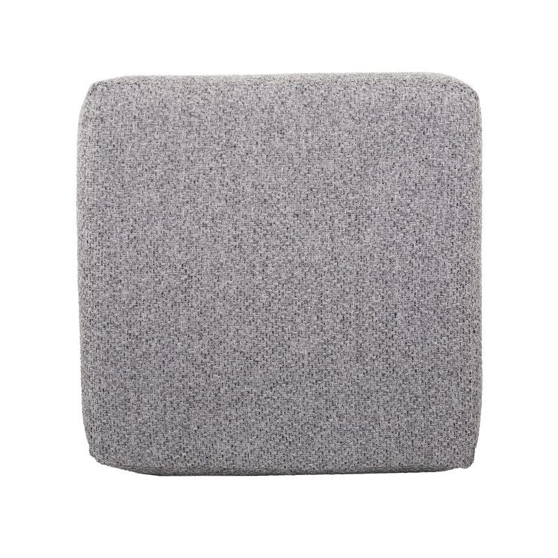 Ashle Upholstered Ottoman, Stone 100% Polyester