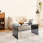 Table d'appoint en acrylique avec tablette de rangement-241663058