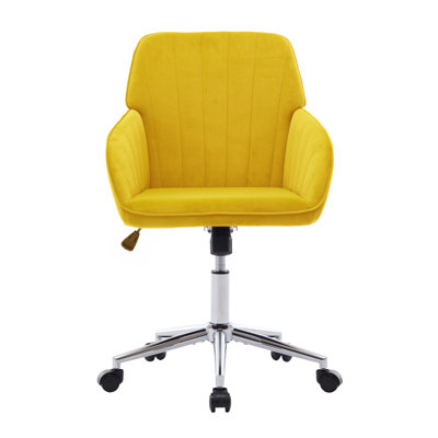 Adjustable Office Chair Ergonomic Swivel Chair Backrest SeatUpholstered Office Chair