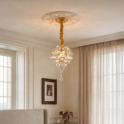 1 - Light Natural Dome Pendant