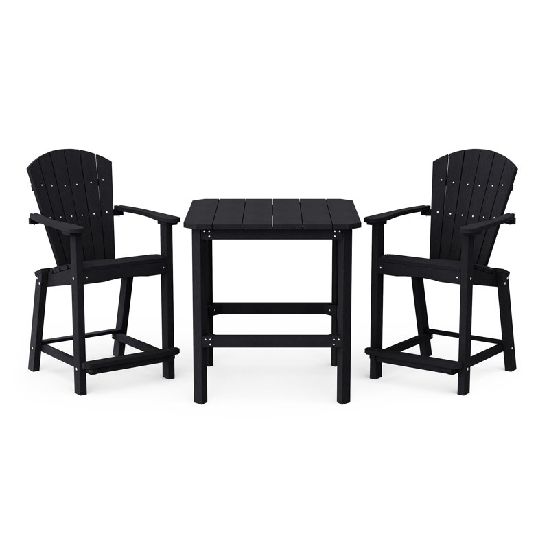 Classic 3-Piece Counter Set, Black