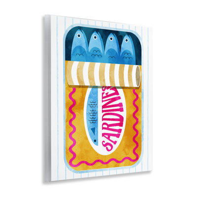Plaque murale en forme de sardines en gras Bold, par Lil 'Rue