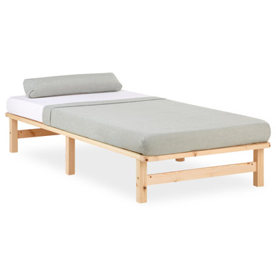 August Solid Wood Storage Bed