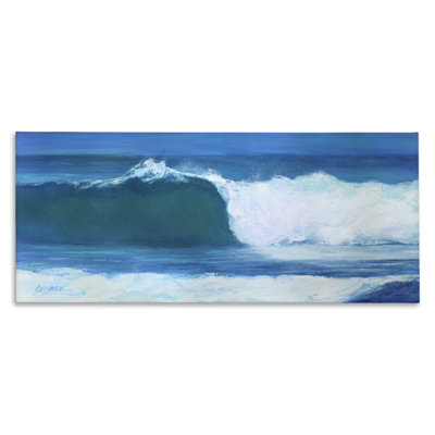 Crested Beach Barrel Wave by Suzanne Wilkins - Graphic Art Print -  Stupell Industries, ab-094_cn_20x48