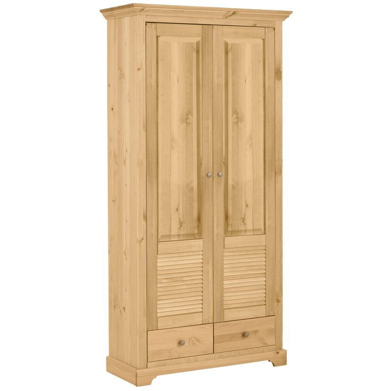 2 Door Wardrobe, Natural