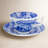 Spode Blue Italian Teacup & Saucer 7 Oz