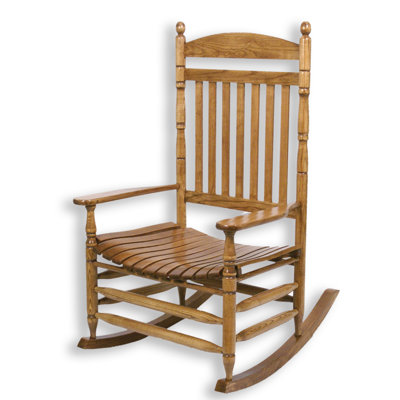 Chaise berçante en bois massif 