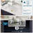27" Lx 19"W x 10"H White Ceramic Undermount Sink Single Bowl Kitchen Sink with Drain Assembly and Bottom Grid
