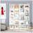 12-Cube Narrow Modern Bookcase Multi-Space Storage