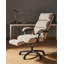 Chenille Office Chair with Headrest-894480446
