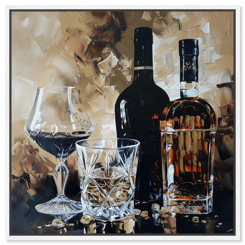 «Notoriart», sa boisson préférée, encadrée, Cadre blanc, H 31 po x l 31 po