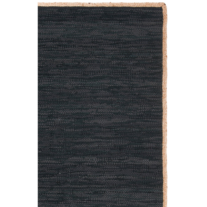 Tapis de couleur unie en coton tissé à la main Zeitler, Rectangle 8 pi x 10 pi