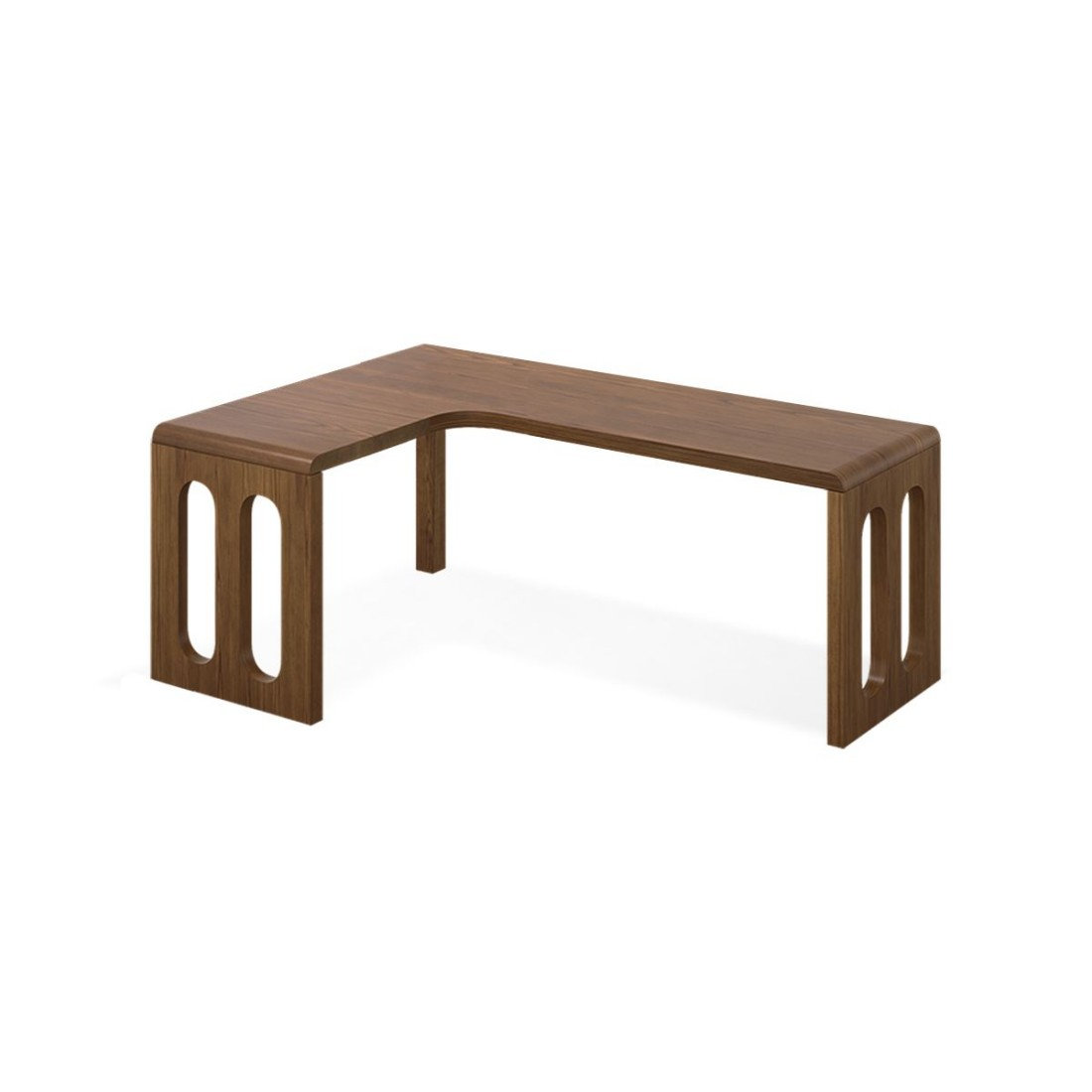 East Urban Home Nut-brown Rectangular Solid Wood Writing desk - Wayfair ...