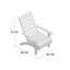 Chaise de patio avec coussins Hagler-1018514524