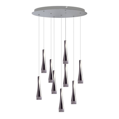 Luminaire suspendu en forme de cône 9 lumières Mcarthur