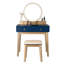 Ensemble coiffeuse avec tabouret et miroir Mukul-670299683