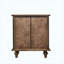 Ensemble de 2 tables de chevet Farmhouse avec 4 tiroirs et tablette coulissante dissimulée, table de bout avec rangement en bois et pieds en bois massif, assemblage facile, brun noyer-129705819-129705816