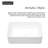 19" L x 15" W White Ceramic Rectangular Vessel Bathroom Sink