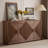 Multi-Layer Vintage Accent Cabinet