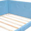 Lit plateforme double tapissier avec hublots, bleu - pour la décoration de la chambre à coucher-1332881307-1332881305