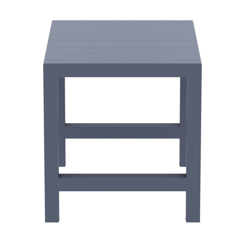 Table de bar extensible en plastique Farrah, Gris foncé