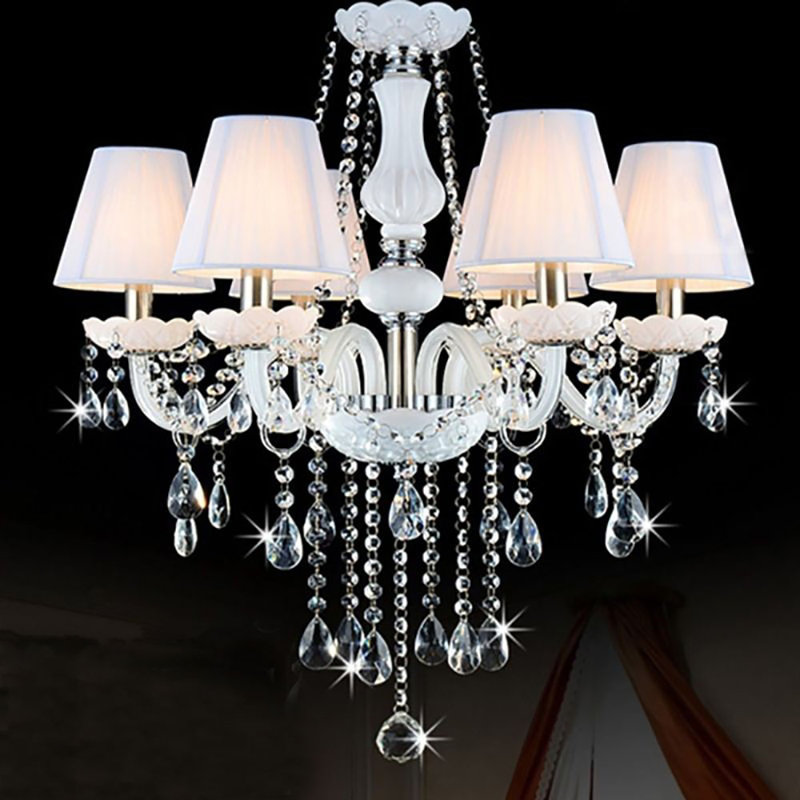 Panama 6 - Light Shaded Chandelier