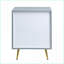 Table de chevet 2 tiroirs Gaines Grey