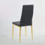 Ensemble de 4 chaises, couleur dorée, siège