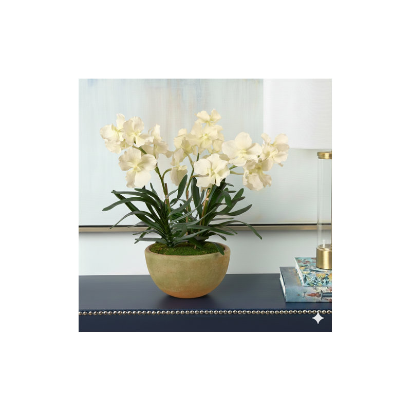 Vanda Orchids in Mossy Planter