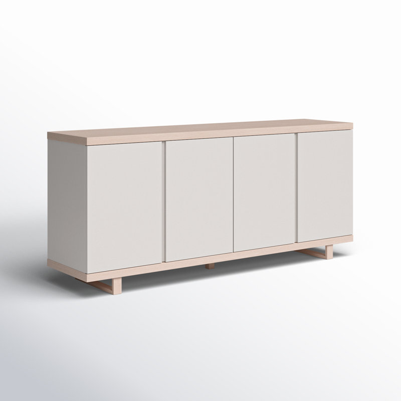 Pemberley 71'' Sideboard, Nevoa/Off White