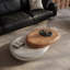 Table basse à profil bas Alyson Organic Pebble