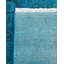 Tapis unique noué à la main Fine Vibrance - bleu, 4 pi 3 po x 6 pi 3 po