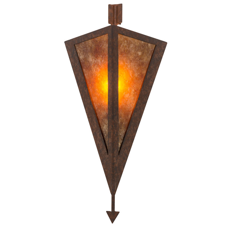 Rustic Lodge Flush Mounted Sconce
