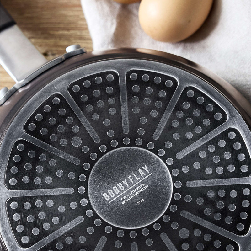 Bobby Flay by GreenPan Professional Grade Ceramic Nonstick 4.5QT Sauté Pan with Lid, Black