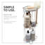 Serviteur de douche sur pied Castello en acier inoxydable - Solution de rangement ultime pour la salle de bain