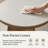 55" Mid-Century Oval Sintered Stone Dining Table with Wood Pedestal Base, Seats 4