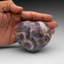Polished Chevron Amethyst Heart From Brazil (383.7 Grams)