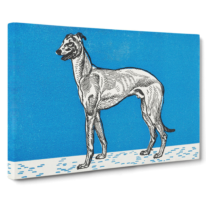 Greyhound Vol.1 by Moriz Jung - Wrapped Canvas Painting, 40cm H x 60cm W x 3cm D