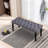 Velvet Upholstered Tufted Dining Bench Bedroom Bench Ottoman For Entryway, Dining Room, Living Room-608192871