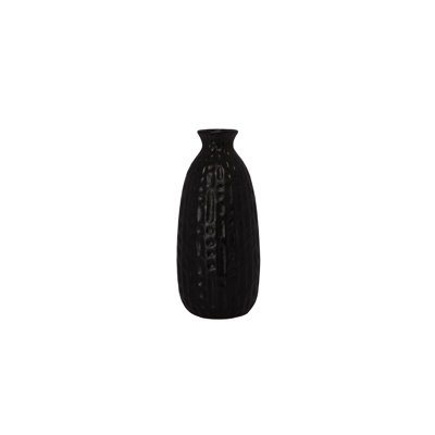Vase en céramique noir