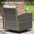 Patio Wicker Swivel Rocker Chair with Cushions-1860089017
