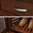 John Louis Home Solid Wood Reach-In Closet System with 5-Drawers Chestnut